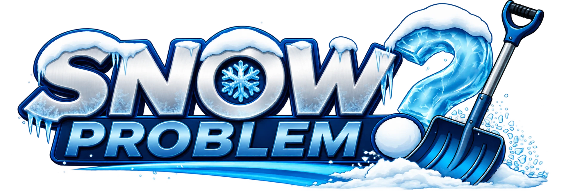 Snow Problem? residential walkway snow clearing logo